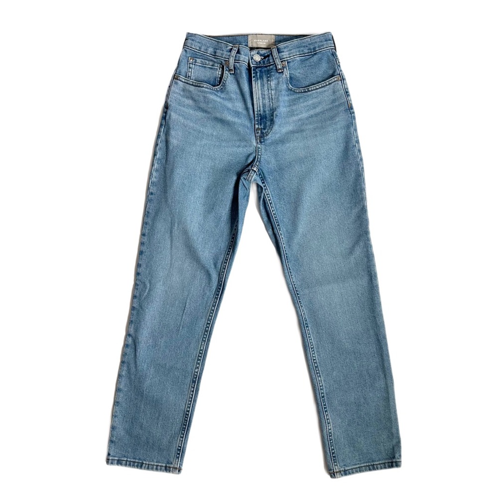 Everlane The Cheeky Jean Women’s Blue Denim Button Zip Fly Crop